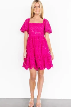 Sale Baltic Born Kinley Lace Short Dress | Fuchsia