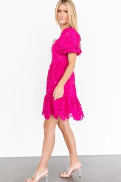 Sale Baltic Born Kinley Lace Short Dress | Fuchsia