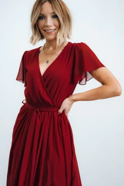 New Baltic Born Kristina Maxi Dress | Burgundy