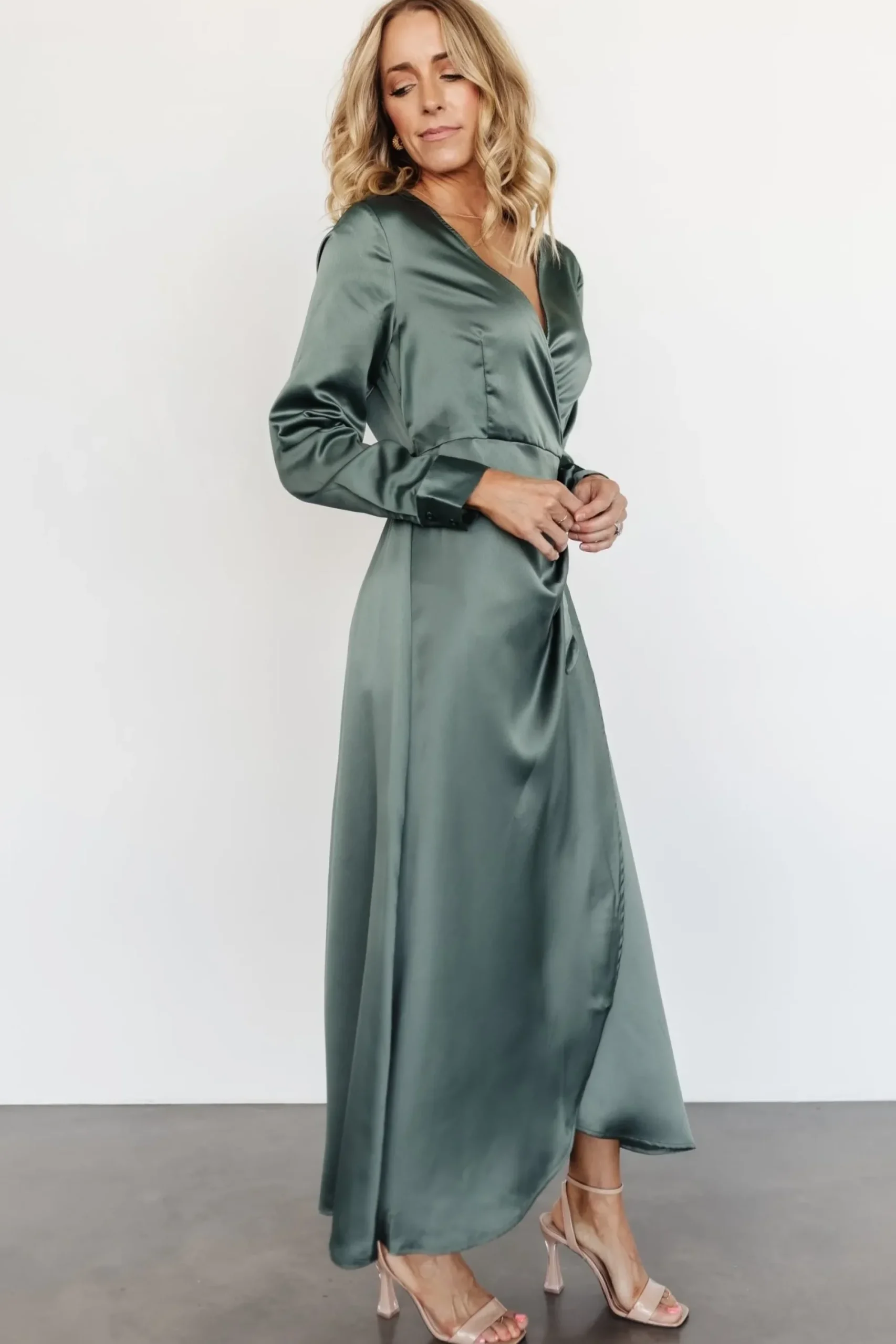 Outlet Baltic Born Lawrence Wrap Maxi Dress | Winter Green