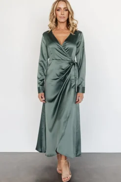 Outlet Baltic Born Lawrence Wrap Maxi Dress | Winter Green