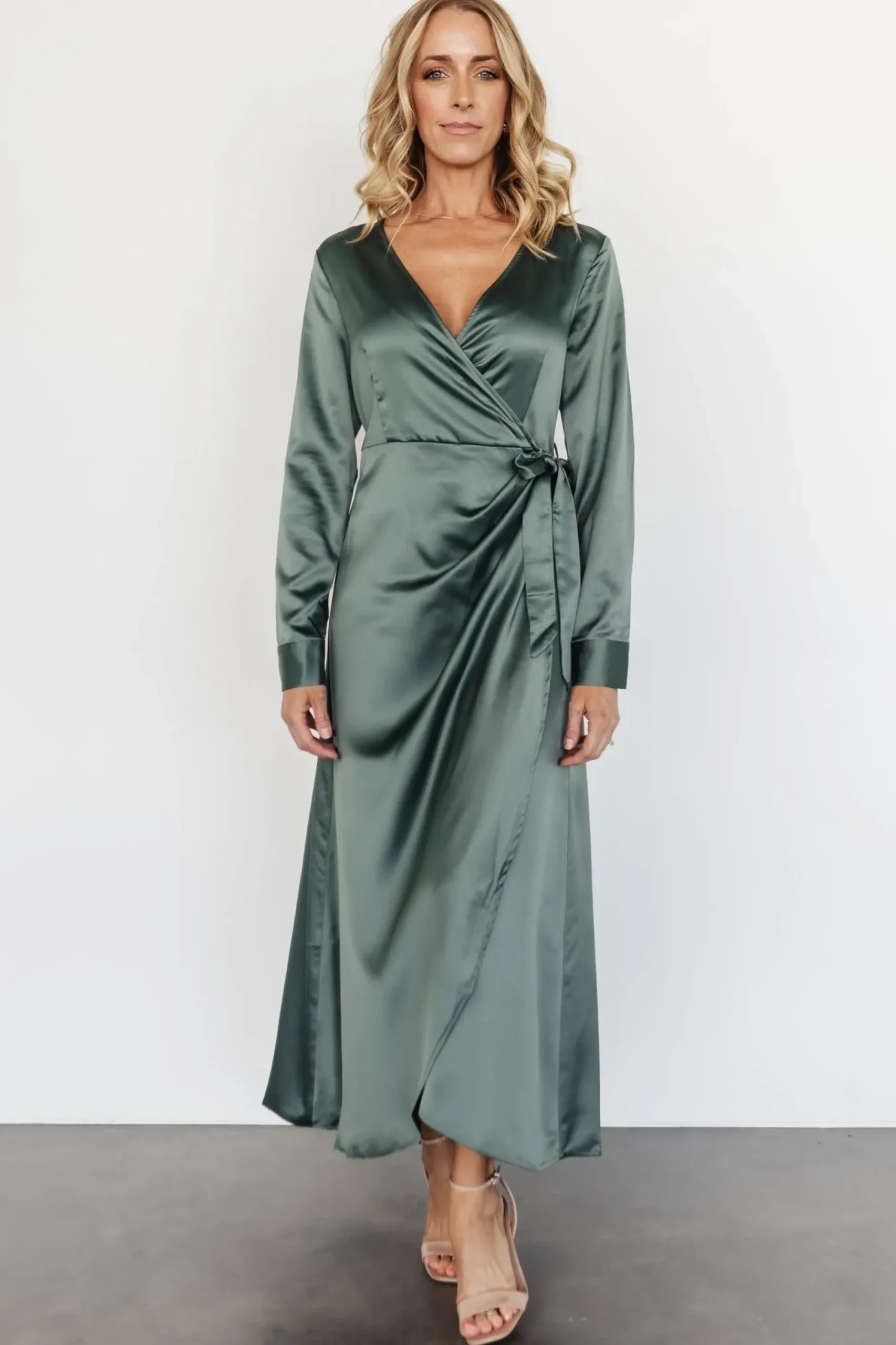 Outlet Baltic Born Lawrence Wrap Maxi Dress | Winter Green