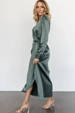 Outlet Baltic Born Lawrence Wrap Maxi Dress | Winter Green