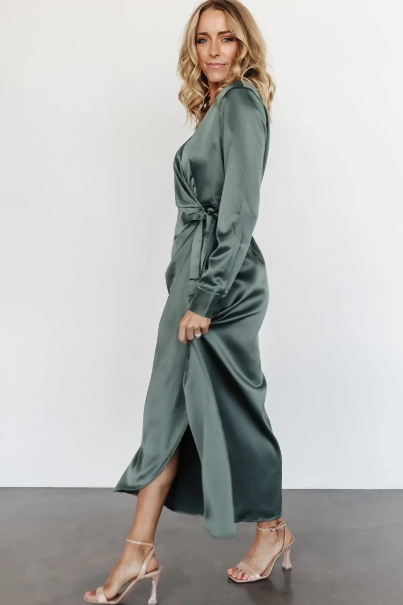 Outlet Baltic Born Lawrence Wrap Maxi Dress | Winter Green