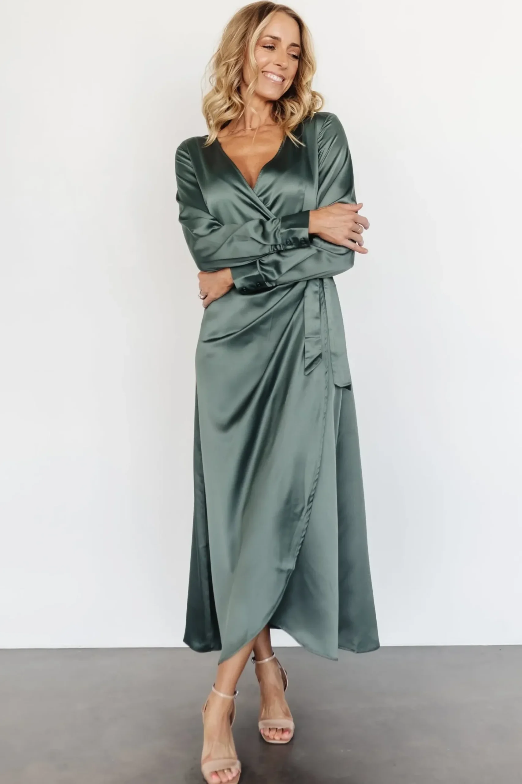 Outlet Baltic Born Lawrence Wrap Maxi Dress | Winter Green