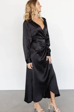 Clearance Baltic Born Lawrence Wrap Maxi Dress | Black