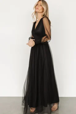 Sale Baltic Born Layla Tulle Maxi Dress | Black