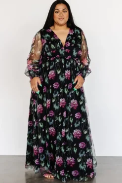 Fashion Baltic Born Layla Tulle Maxi Dress | Black Multi