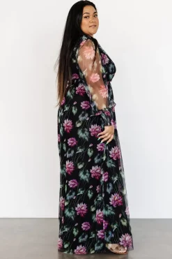 Fashion Baltic Born Layla Tulle Maxi Dress | Black Multi