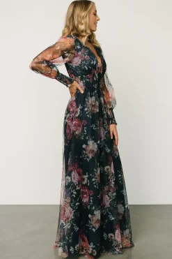 Best Baltic Born Layla Tulle Maxi Dress | Garden Navy Floral