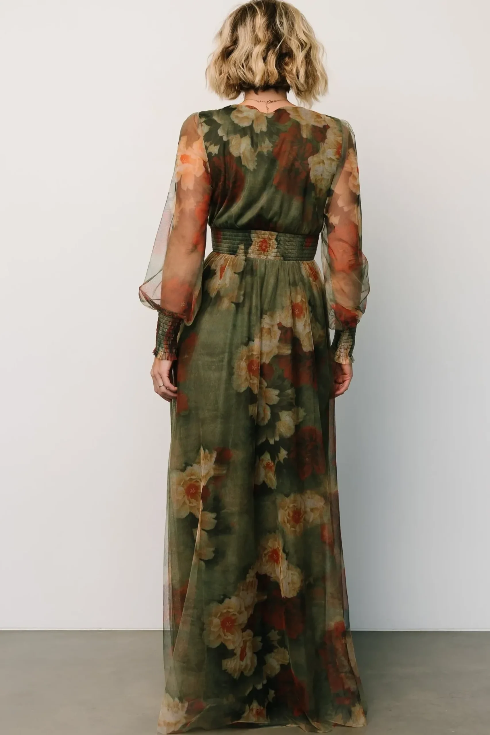 Hot Baltic Born Layla Tulle Maxi Dress | Olive + Rust