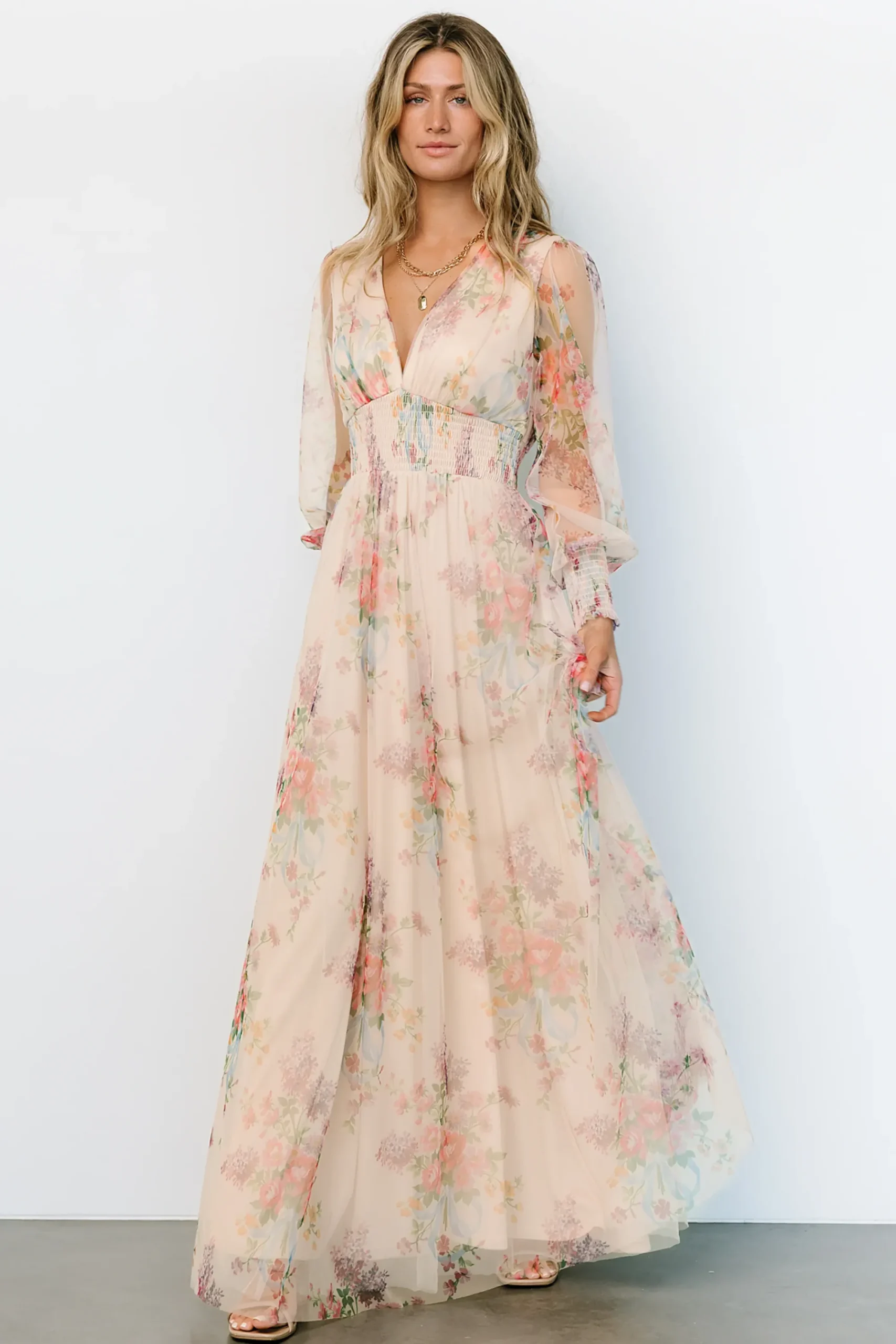 Outlet Baltic Born Layla Tulle Maxi Dress | Romantic Floral