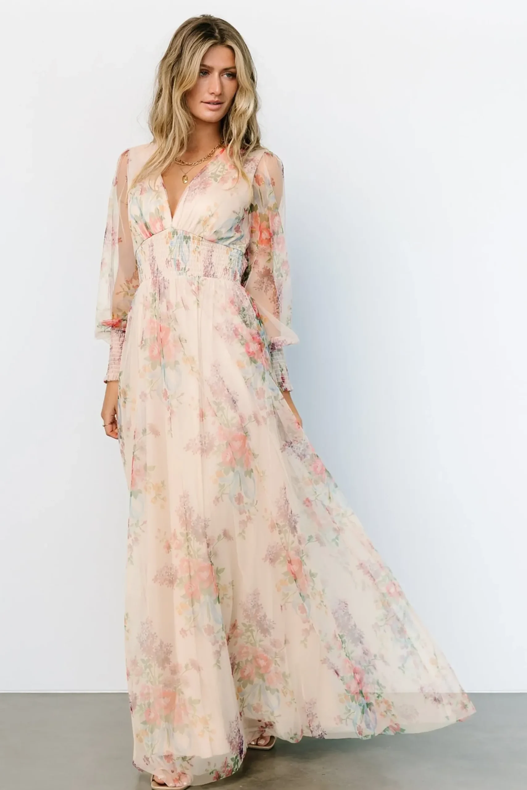 Outlet Baltic Born Layla Tulle Maxi Dress | Romantic Floral