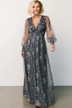 Best Baltic Born Layla Tulle Maxi Dress | Slate Floral