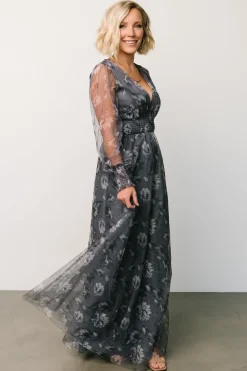 Best Baltic Born Layla Tulle Maxi Dress | Slate Floral
