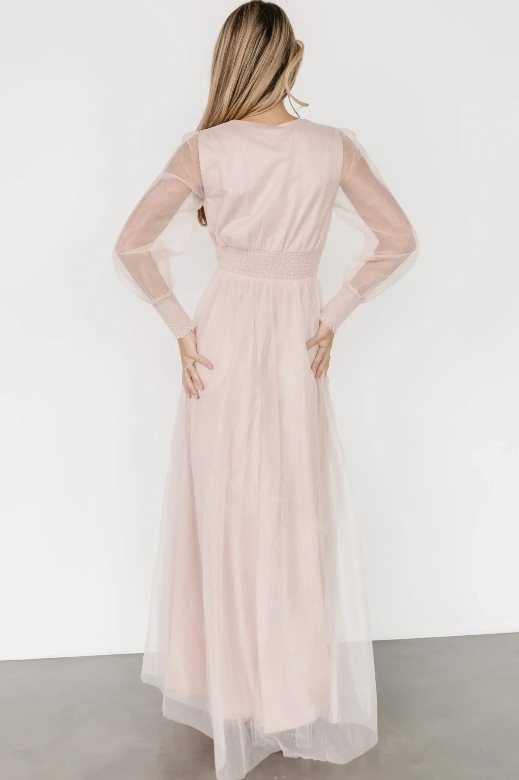 Best Baltic Born Layla Tulle Maxi Dress | Shimmer Pink