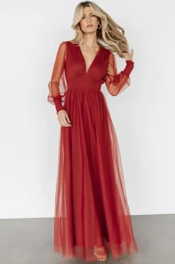 Best Baltic Born Layla Tulle Maxi Dress | Terracotta