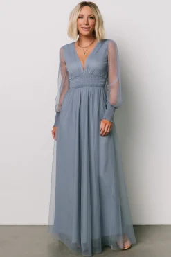 Best Baltic Born Layla Tulle Maxi Dress | Whisper Blue