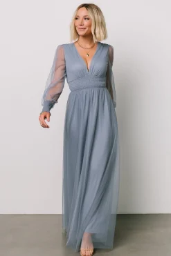 Best Baltic Born Layla Tulle Maxi Dress | Whisper Blue