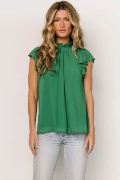 Best Baltic Born Leah Mock Neck Top | Green