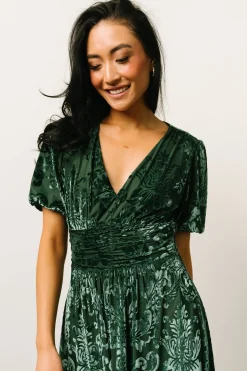 Outlet Baltic Born Leslie Velvet Maxi Dress | Pine