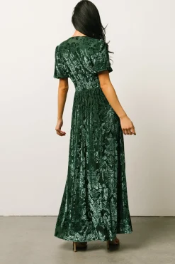 Outlet Baltic Born Leslie Velvet Maxi Dress | Pine