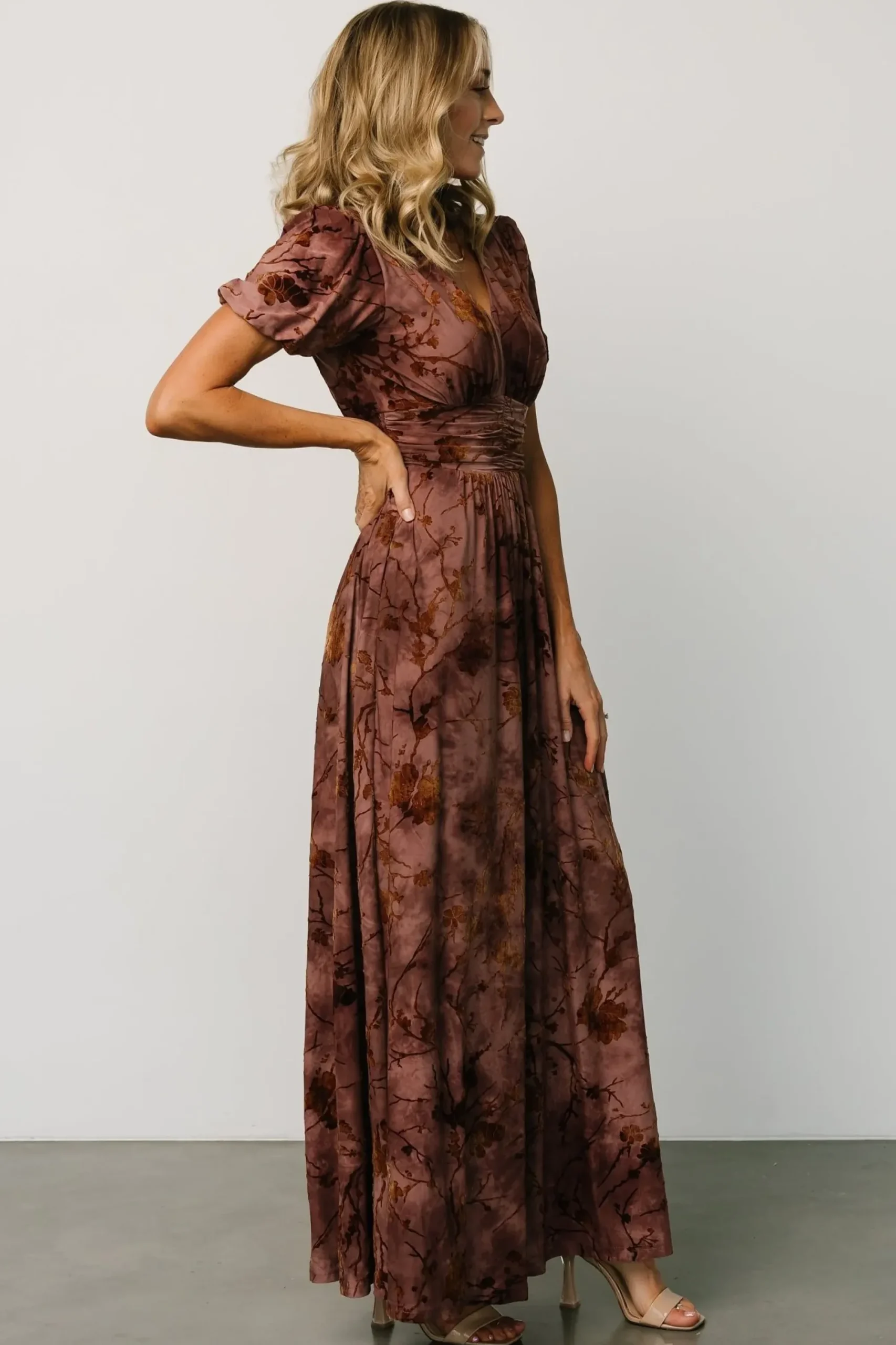 Online Baltic Born Leslie Velvet Maxi Dress | Dusty Clove