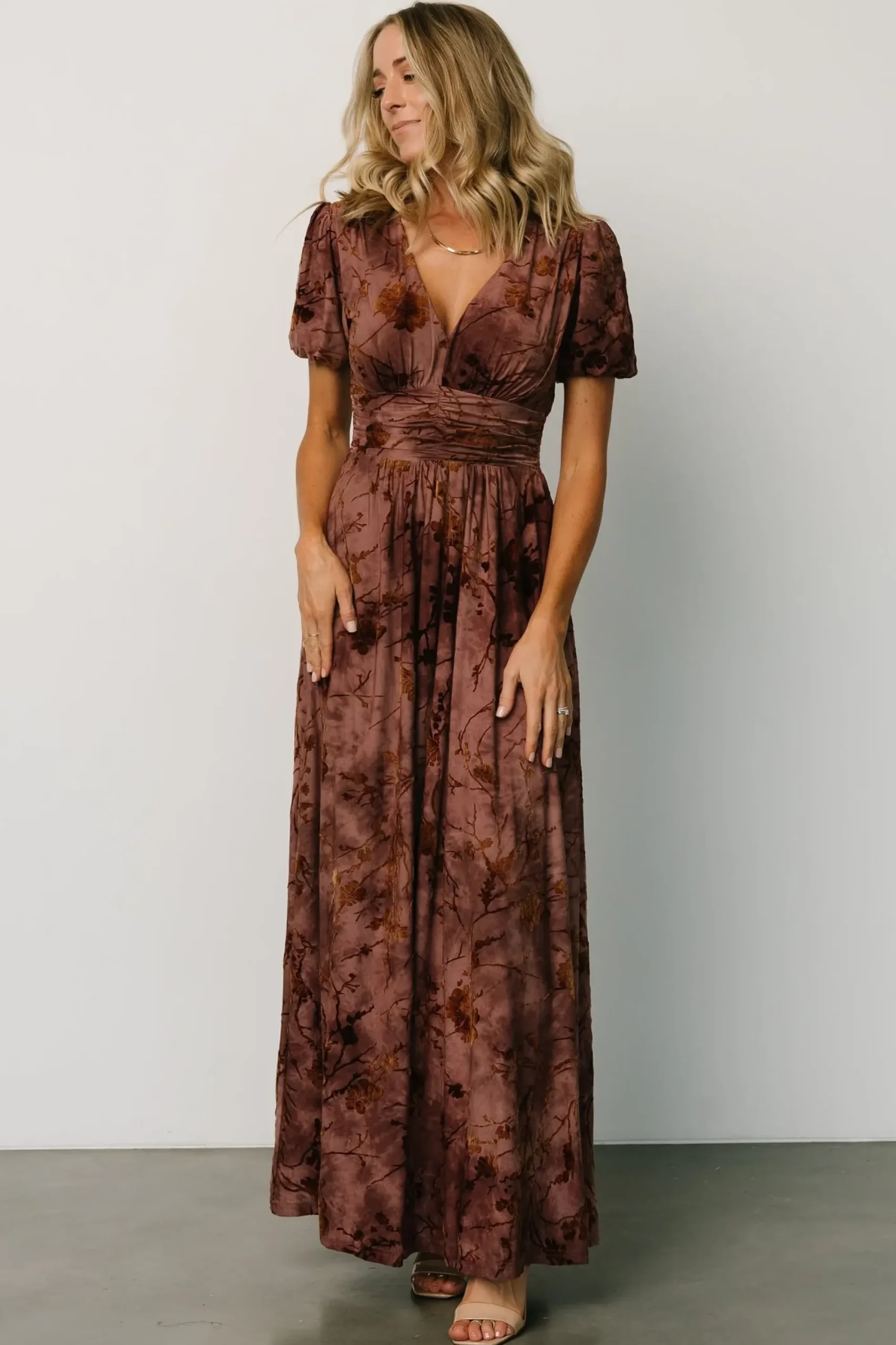 Online Baltic Born Leslie Velvet Maxi Dress | Dusty Clove