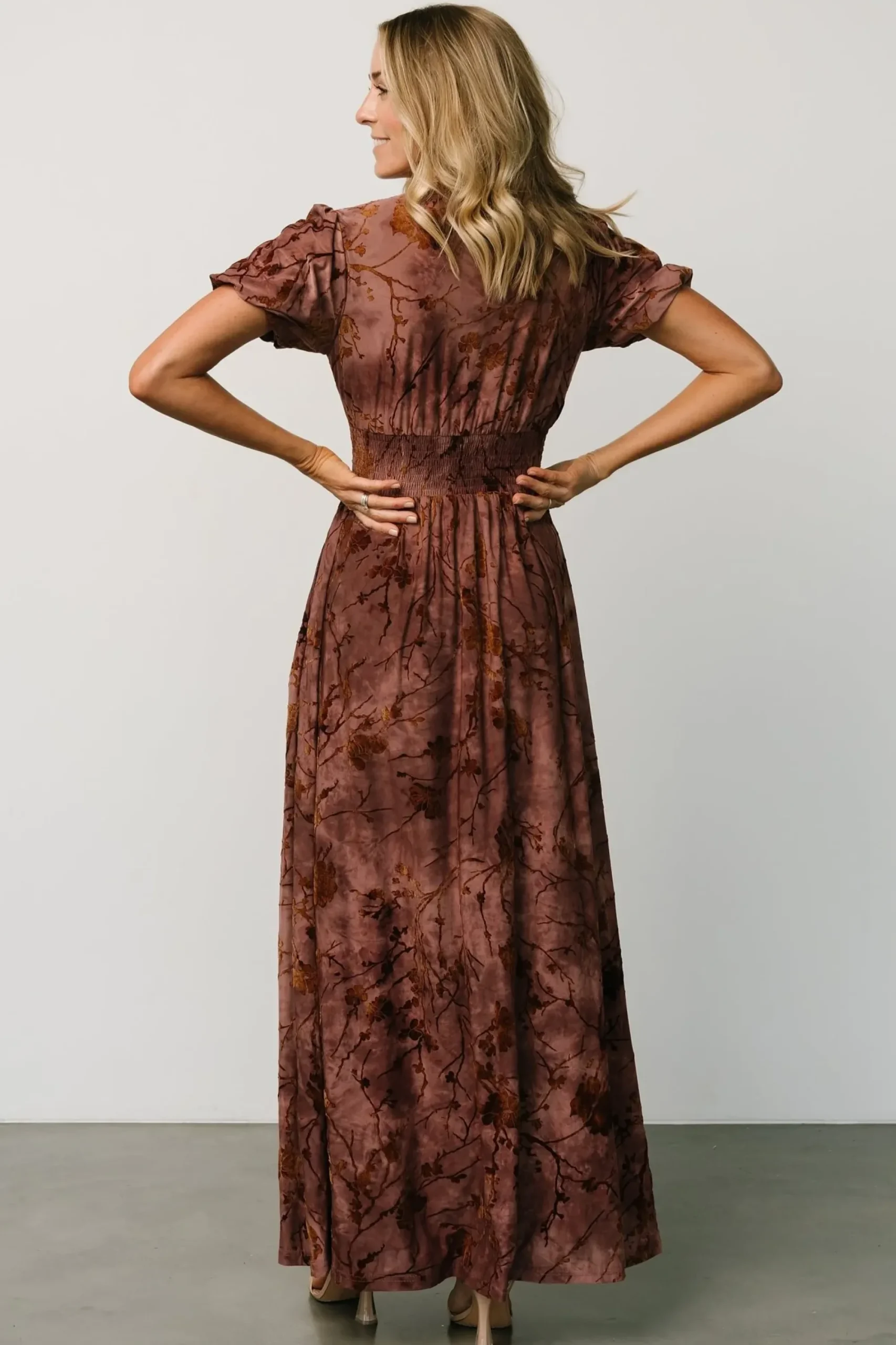 Online Baltic Born Leslie Velvet Maxi Dress | Dusty Clove