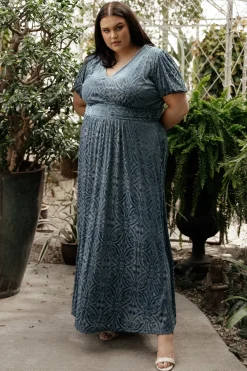 Best Baltic Born Leslie Velvet Maxi Dress | Blue