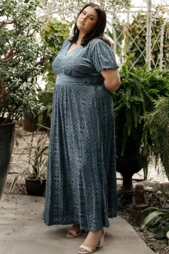 Best Baltic Born Leslie Velvet Maxi Dress | Blue
