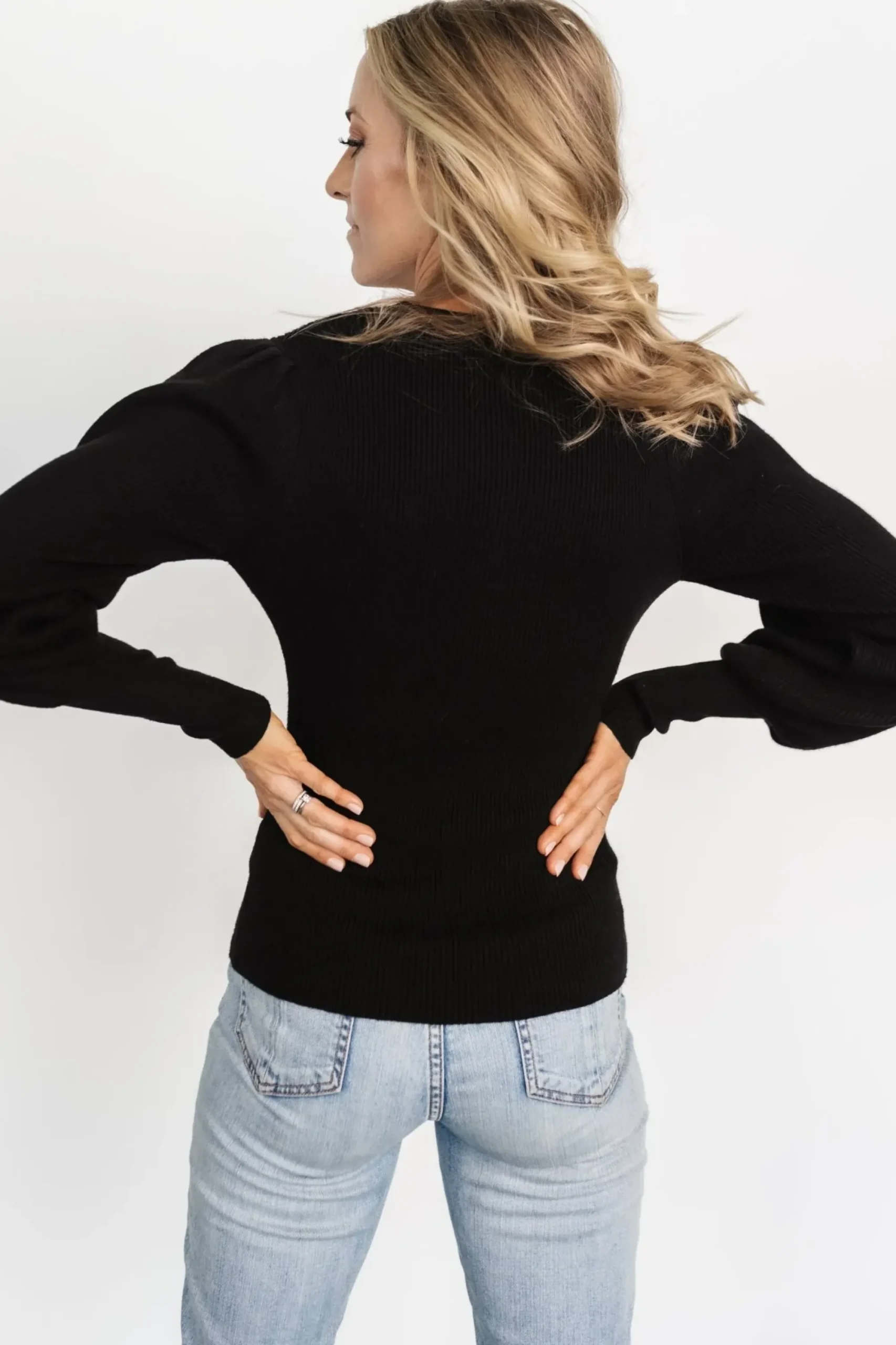 Fashion Baltic Born Lilou Rib Knit Sweater | Black