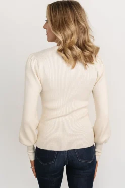 Discount Baltic Born Lilou Rib Knit Sweater | Ivory