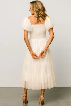 Fashion Baltic Born Liv Tulle Midi Dress | Cream