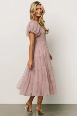Sale Baltic Born Liv Tulle Midi Dress | Dusty Lilac