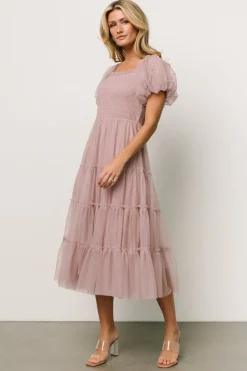 Sale Baltic Born Liv Tulle Midi Dress | Dusty Lilac