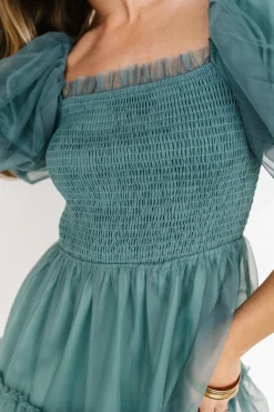 Fashion Baltic Born Liv Tulle Midi Dress | Eucalyptus
