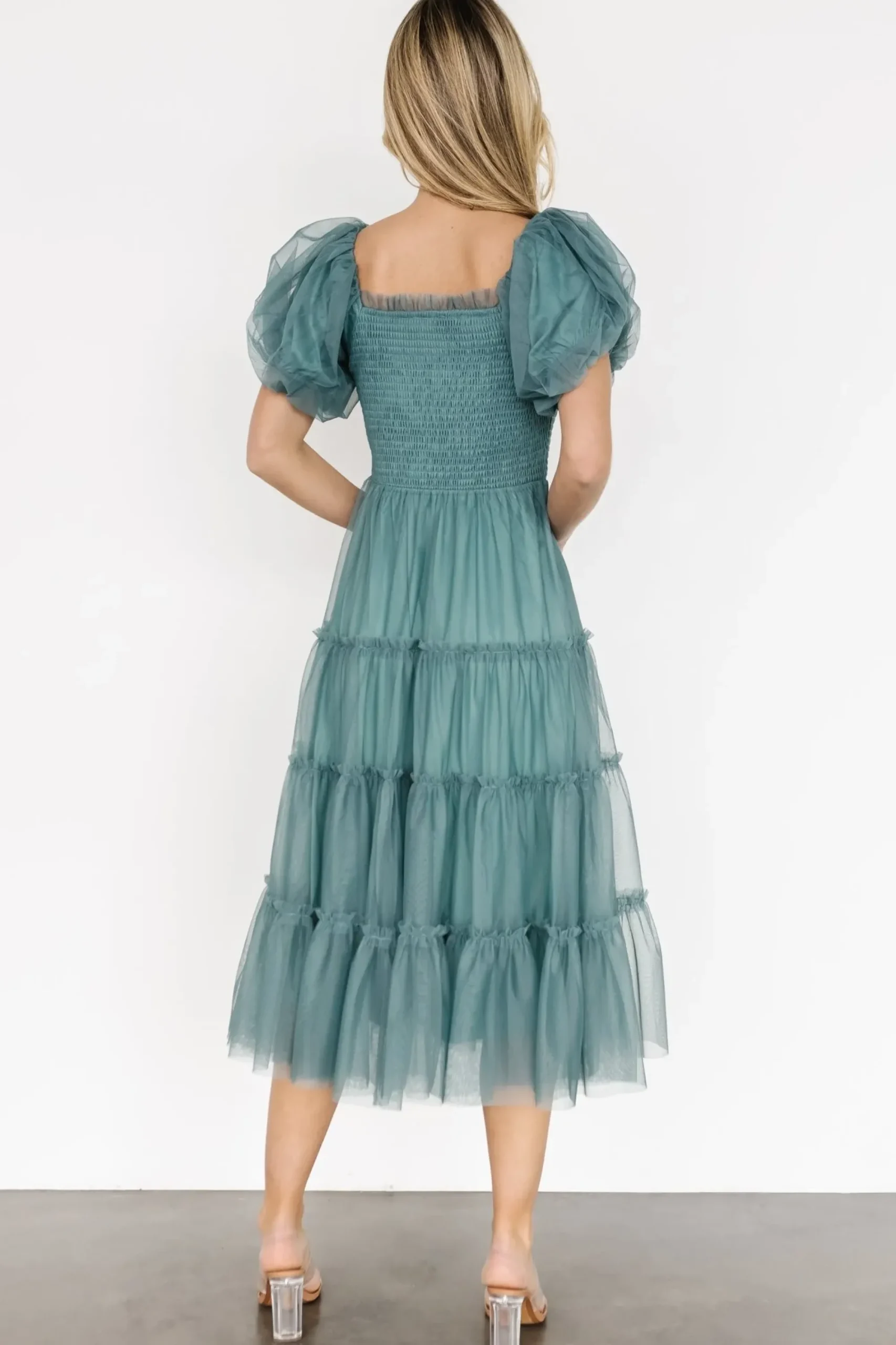 Fashion Baltic Born Liv Tulle Midi Dress | Eucalyptus