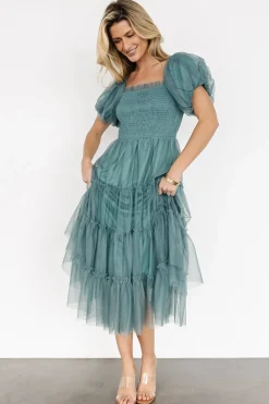Fashion Baltic Born Liv Tulle Midi Dress | Eucalyptus