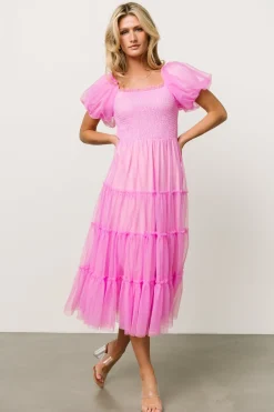 Clearance Baltic Born Liv Tulle Midi Dress | Pink