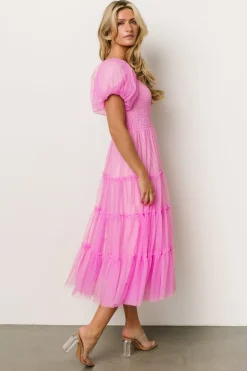 Clearance Baltic Born Liv Tulle Midi Dress | Pink