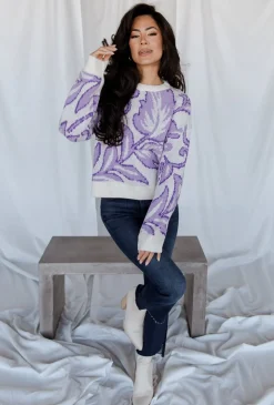 Online Baltic Born Livy Knit Sweater | Lilac Print