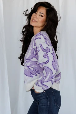 Online Baltic Born Livy Knit Sweater | Lilac Print