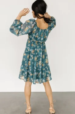 Sale Baltic Born Lombard Tiered Dress | Blue + Gold