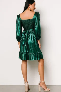 Sale Baltic Born Louvre Metallic Dress | Emerald