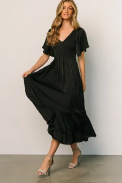 Fashion Baltic Born Lovell Smocked Midi Dress | Black