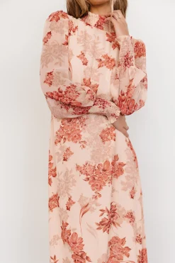 Clearance Baltic Born Luciana Maxi Dress | Beige + Rose