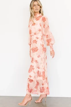 Clearance Baltic Born Luciana Maxi Dress | Beige + Rose