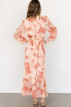 Clearance Baltic Born Luciana Maxi Dress | Beige + Rose