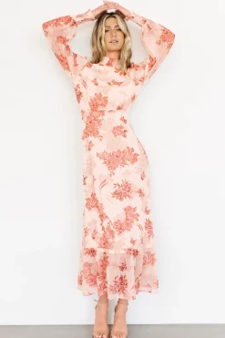 Clearance Baltic Born Luciana Maxi Dress | Beige + Rose